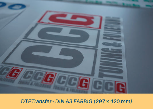 DTFTransfer - DIN A3 WEISS/FARBIG (297 x 420 mm)